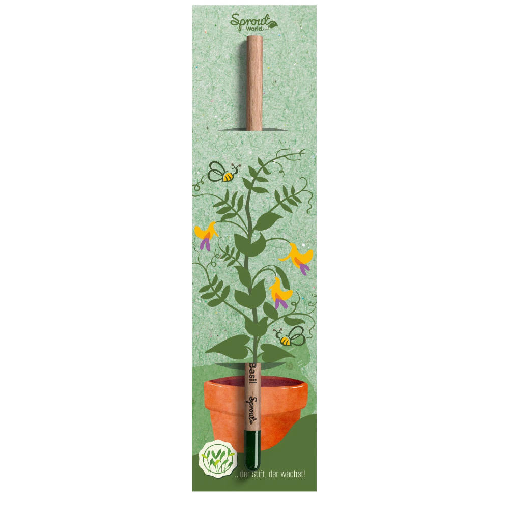 Product image SPROUT - Farbstift mit grossem Standard Ansteckkärtchen Werbeartikel