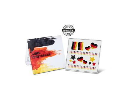 Fan Mäppchen Tattoo mit Deutschland Tattoos Werbeartikel