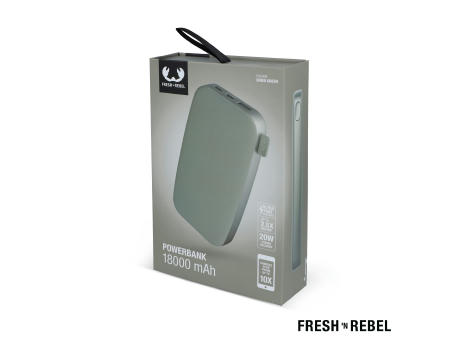 2PB18100 | Fresh 'n Rebel Powerbank 18000mAh USB-C Fast Charging 20W bedrucken