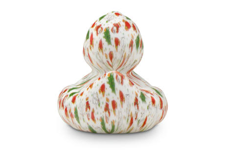 Werbeente Torsten Tannenbaum mit grünem Schnabel, ca. 8 cm Werbeartikel