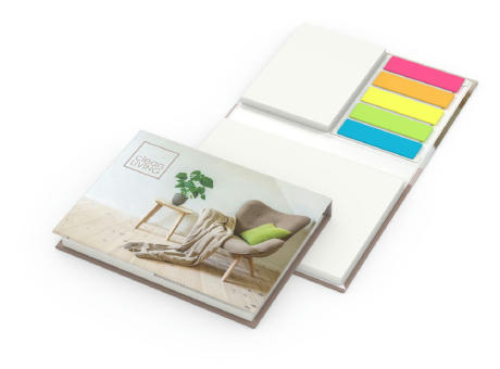 Haftnotiz-Set Brüssel Recycling, 50/50 Blatt Werbeartikel