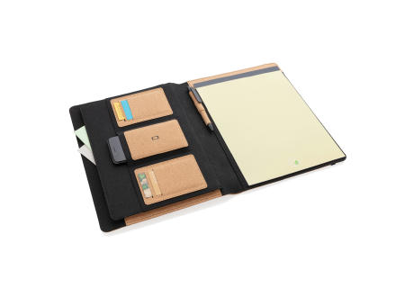 Deluxe Kork Portfolio A4 mit Stift Werbeartikel