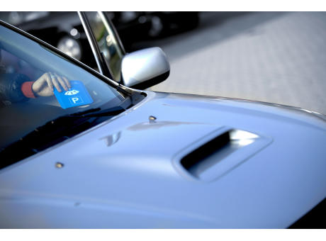 Parkscheibe aus Kunststoff Teddie Werbeartikel