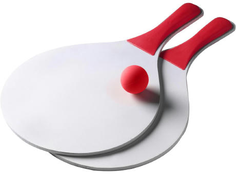 Beach-Ball-Tennisspiel aus Holz Fabien Werbeartikel