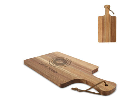 Servierbrett aus Akazie 37 x 18 x 1,5 cm Werbeartikel