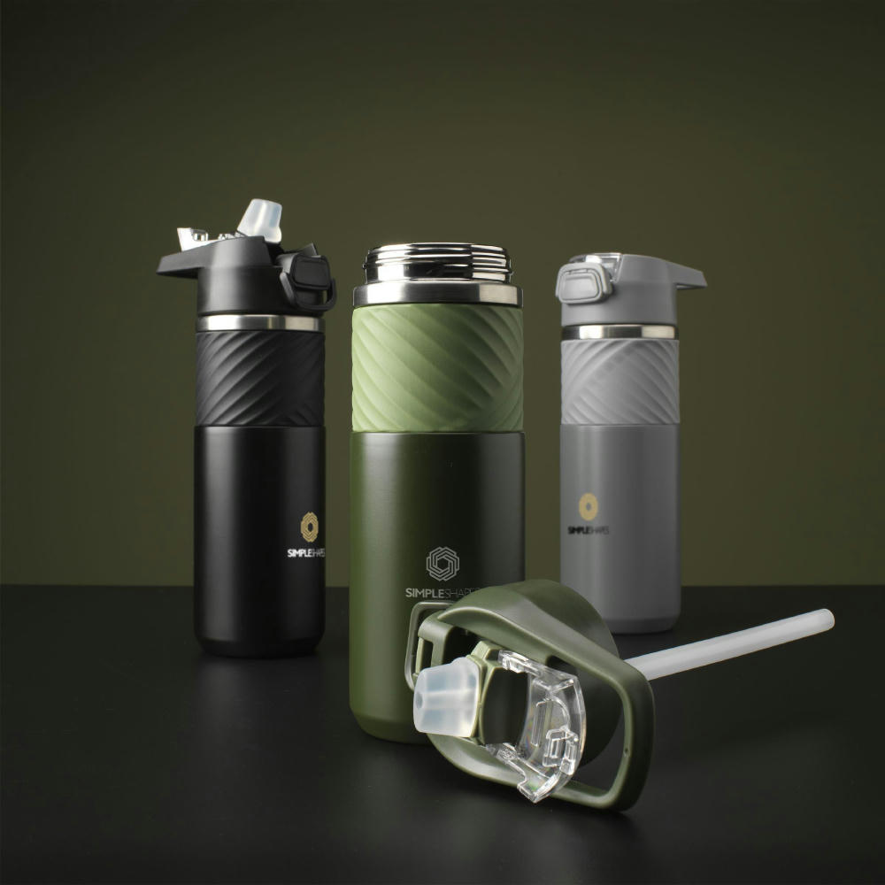 Lynn RCS Recycled Steel Bottle 500 ml Thermosflasche Werbeartikel