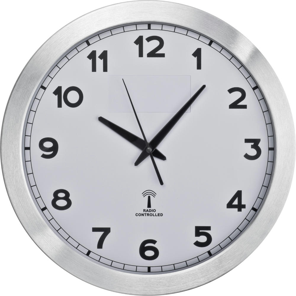 Product image Funk Wanduhr aus Metall Werbeartikel