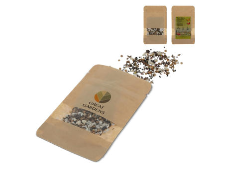 Saatgutbeutel getrocknete Blumen 4 Gramm Werbeartikel