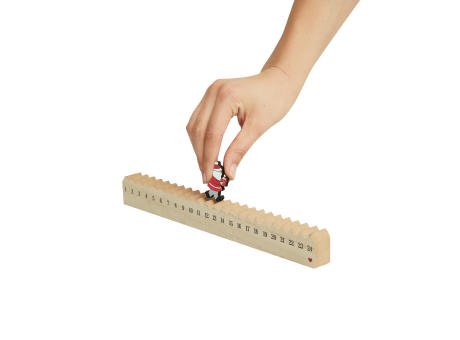 WALKING SANTA - Holz-Kalender bedrucken