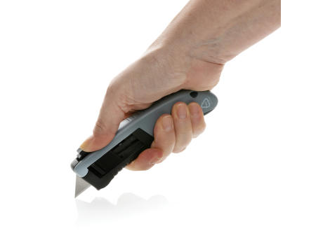 Sicherheitsmesser mit Auto-Rückzug aus RCS recyc. Kunststoff Werbeartikel