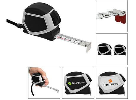 Automatik-Bandmaß mit Grip-Haken "Spike Tape 5 M" Werbeartikel