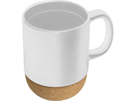 Keramiktasse mit Korkbasis Gistel Werbeartikel