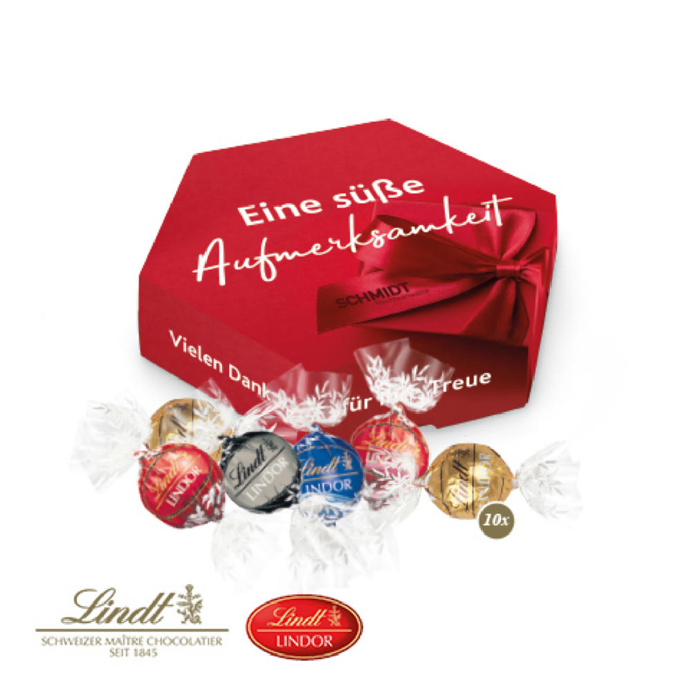 Product image Süße Präsentbox "Maxi" mit Lindor Prainés Werbeartikel
