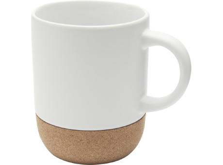 Billie 300 ml Keramiktasse mit Korkdetails  bedrucken