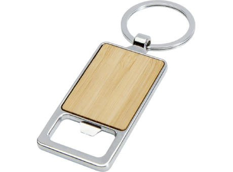 Product image Snapper Schlüsselanhänger aus Bambus mit Flaschenöffner bedrucken