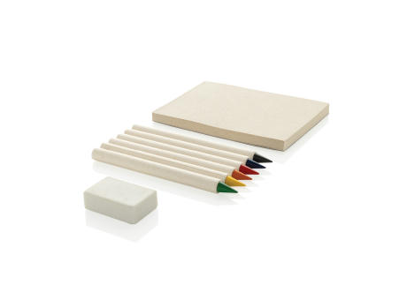 Micki GRS 6-tlg. Infinity-Buntstifteset mit Notizblock Werbeartikel