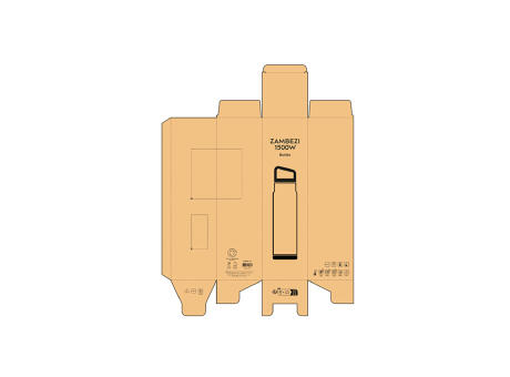 Zambezi 1500W Trinkflasche recy. Edelstahl 1620 ml  Werbeartikel