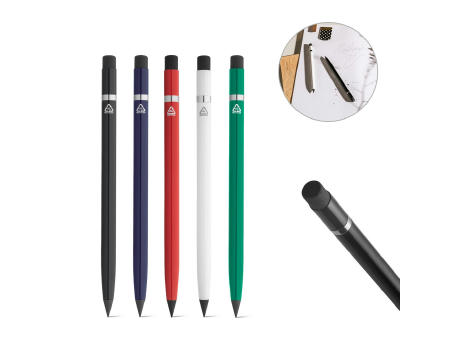 LIMITLESS. Tintenloses Schreibgerät mit Gehäuse aus recycelt Aluminiumgehäuse (100% rAL) Werbeartikel