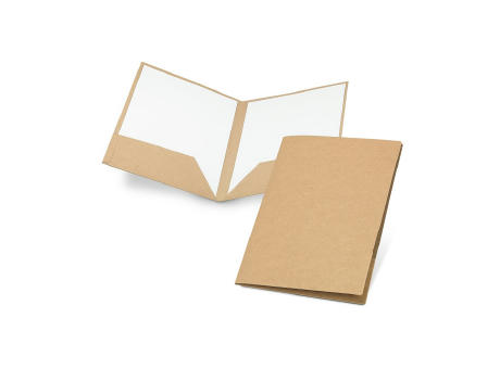 PUZO. Mappe aus 100 % Recyclingpapier A4 (400 g/m²) bedrucken