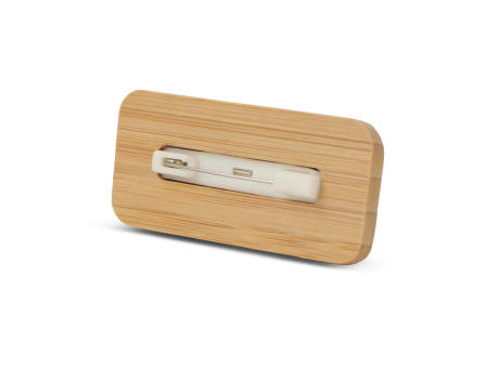 Namensschild aus Bambus mit Anstecknadel bedrucken