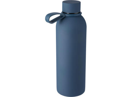 Doppelwandige Trinkflasche aus recyceltem Edelstahl (500 ml) Sena Werbeartikel