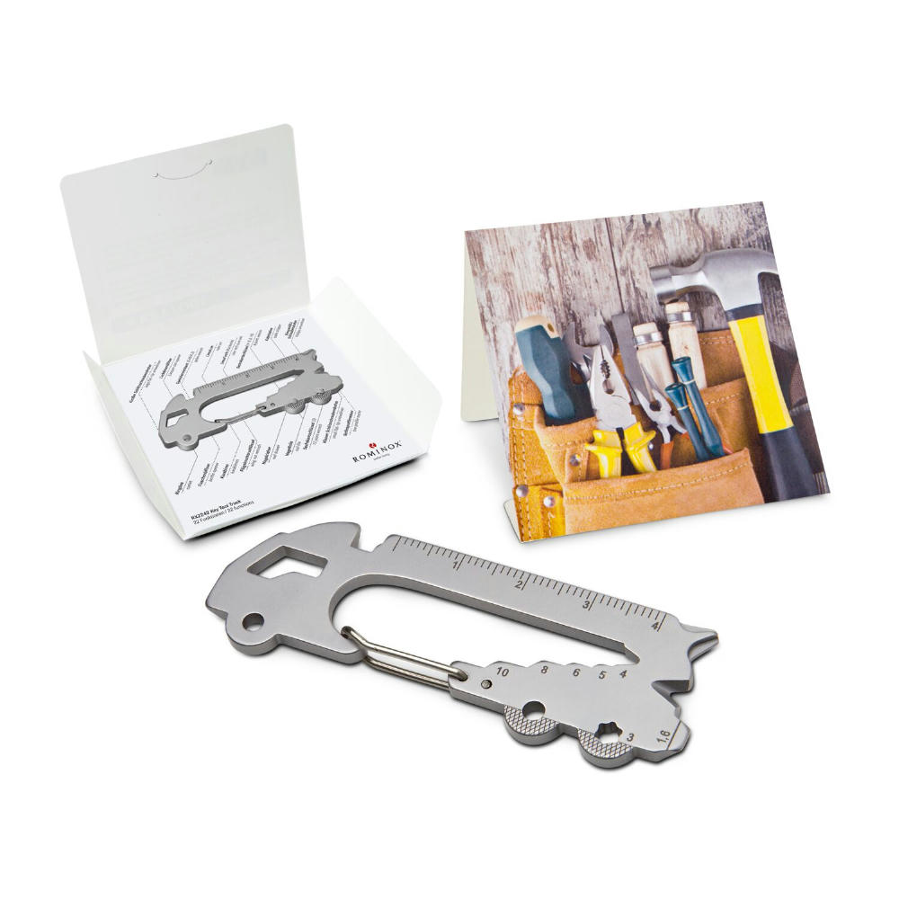 Product image Geschenkartikel: ROMINOX® Key Tool Truck / LKW (22 Funktionen) im Motiv-Mäppchen Werkzeug Werbeartikel