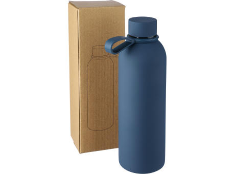 Doppelwandige Trinkflasche aus recyceltem Edelstahl (500 ml) Sena Werbeartikel