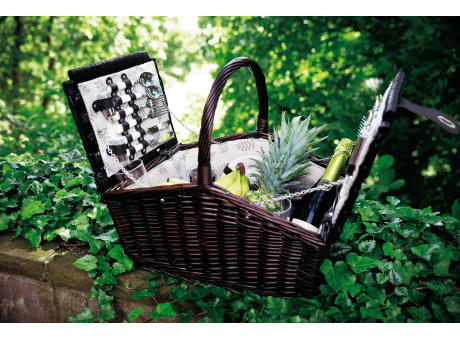 RICHMOND PARK - Weiden-Picknickkorbfür 4 Personen Werbeartikel