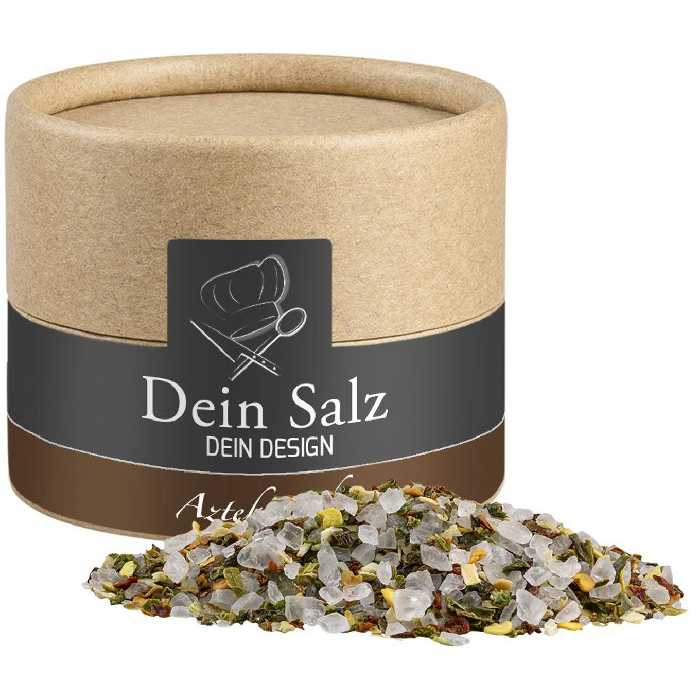 Product image Aztekensalz, ca. 45g, Kraftpapierdose Mini Werbeartikel