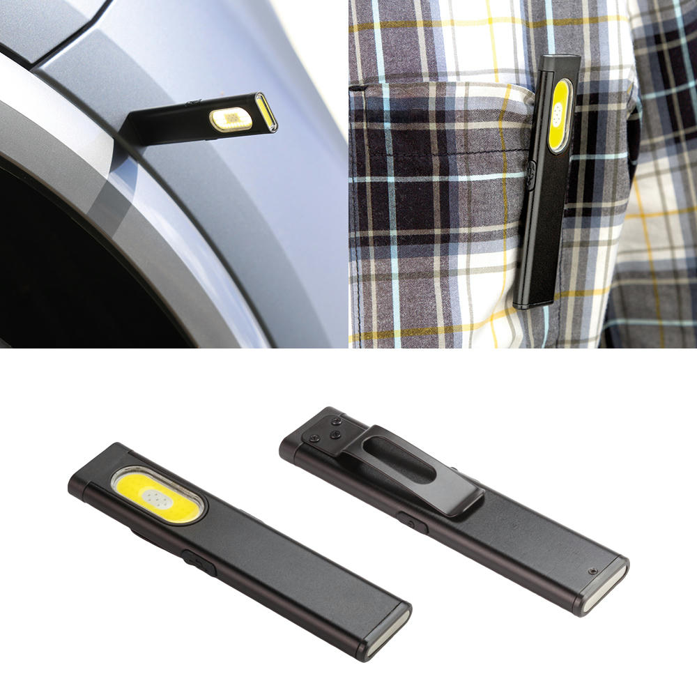 Product image Flache LED Leuchte Flatlight mit Clip an der Hemdtasche und am Auto – Arbeitsleuchte zum Bedrucken