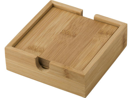 Product image Untersetzer-Set aus Bambus Archer Werbeartikel