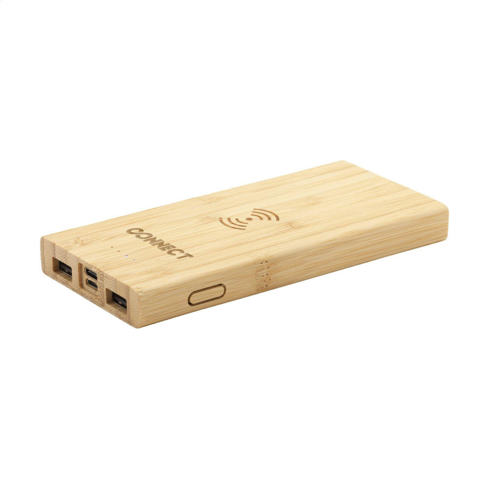 Product image Bamboo 8000 Wireless Powerbank kabelloses Ladegerät Werbeartikel