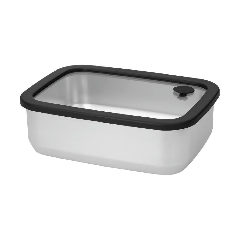 Product image Edelstahl-Lunchbox mit Glasdeckel "RILO", 1100 ml Werbeartikel