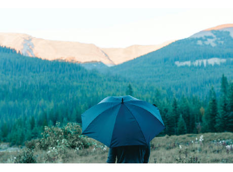 Swiss Peak Aware™ Ultra-light manueller 25” Alu Schirm Werbeartikel