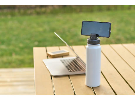 Doppelwandige Flasche aus Edelstahl (800 ml) Zinnia Werbeartikel