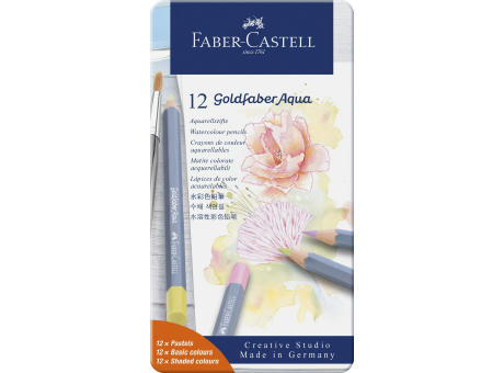 Goldfaber Aquarell 12er Metalletui Pastell Werbeartikel