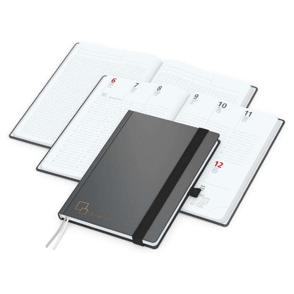 Wochenplaner Vision-Hybrid White Bestseller inkl. Prägung Werbeartikel