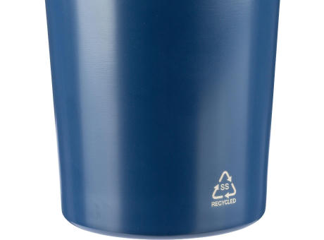 Einwandige Trinkflasche aus recyceltem Edelstahl (750 ml) Orla Werbeartikel