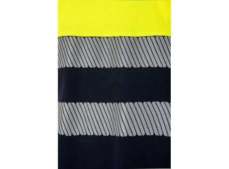 VL ACHELOUS. Zweifarbiges Piqué-Poloshirt (150g/m²) mit kurzen Ärmeln, aus Baumwolle (55%) und Polyester (45%) bedrucken