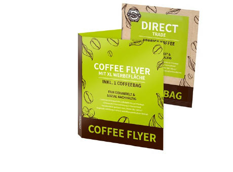 CoffeeFlyer - Direct Trade - Individual Design Werbeartikel