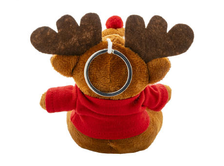 Plüsch-Weihnachtsrentier-Schlüsselanhänger Julren bedrucken