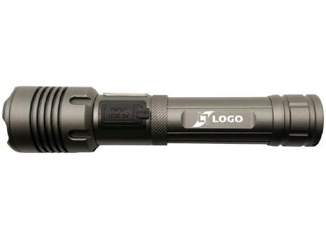 2-in-1 Wiederaufladbare Taschenlampe 'Rigel' (M) Werbeartikel