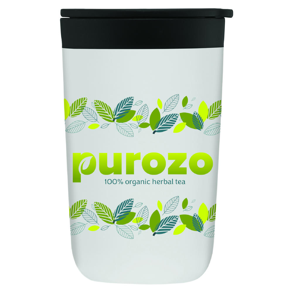 Discovery Becher mit Kunststoff-Innenbeschichtung aus Edelstahl  – 415 ml Werbeartikel