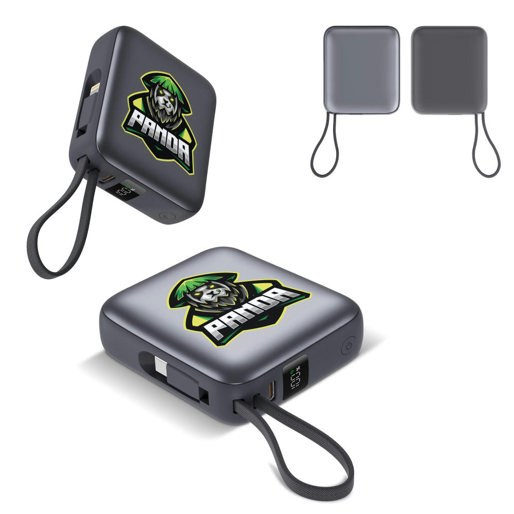 Product image Nova Powerbank 22,5 W Power Delivery mit integrierten Kabeln 10.000 mAh Werbeartikel