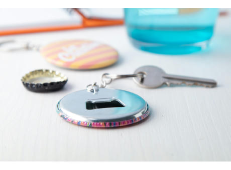 Button-Schlüsselanhänger KeyBadge Bottle bedrucken
