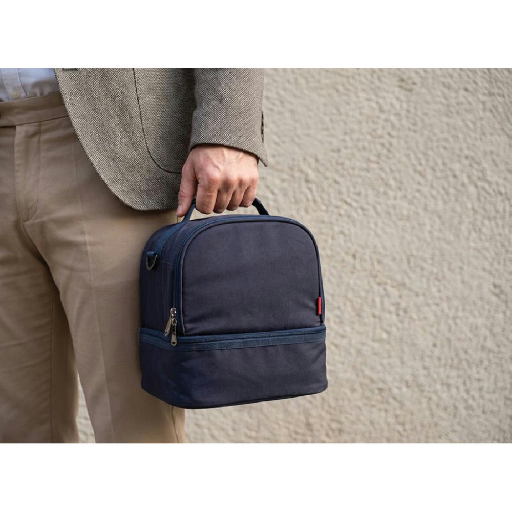 Isotherme Bento-Lunchbag 'Uji', Polycotton Mitternachtsblau Werbeartikel