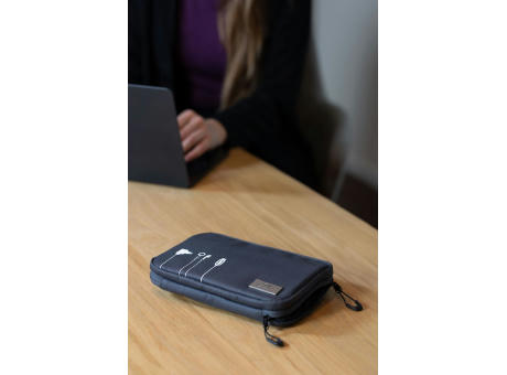 TROIKA Kabeltasche BLUE CYCLE TECH POUCH 2 Werbeartikel