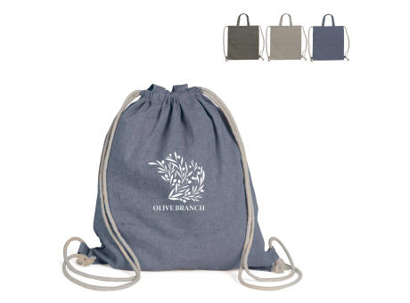 Product image Tasche/Beutel mit Kordelzug aus recycelter Baumwolle 38x42cm Werbeartikel
