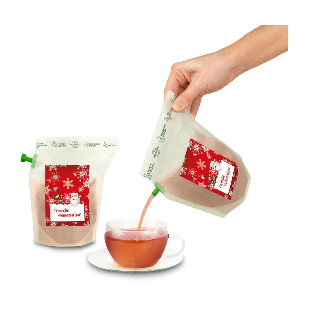 Product image Geschenkartikel / Präsentartikel: Tee-Brühbeutel, Für die besTEEn Mitarbeiter, Tasty Berry, wiederverwendbar Werbeartikel