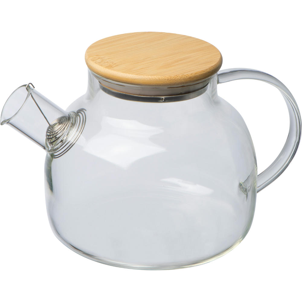 Product image Glaskanne mit Bambusdeckel, 1.000ml Werbeartikel